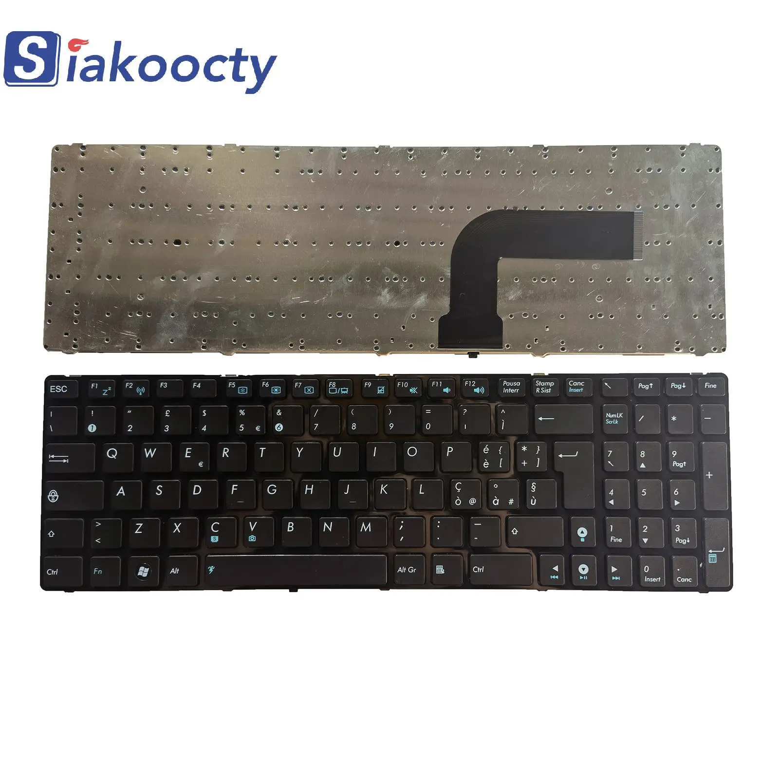 Black IT Keyboard White Frame For ASUS K52 K52Dr K52DY K52F K52JB K52Jc K52Je