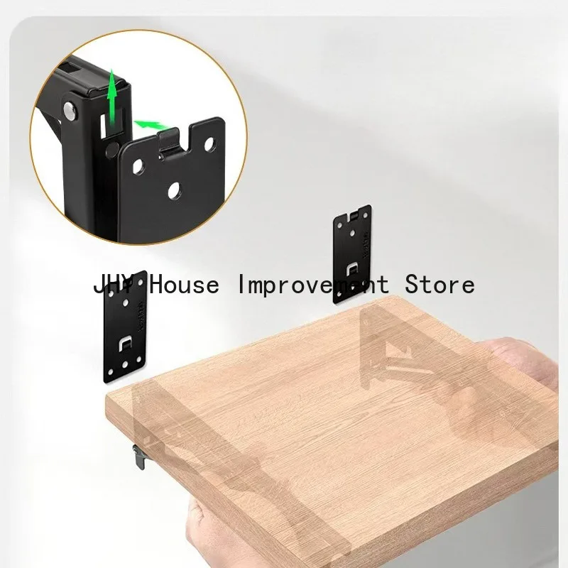 8 Inch Detachable and Folding Shelf Bracket Wall Mounted Detachable Bracket Heavy Duty Removable Bracket Triangle Folding Bracke