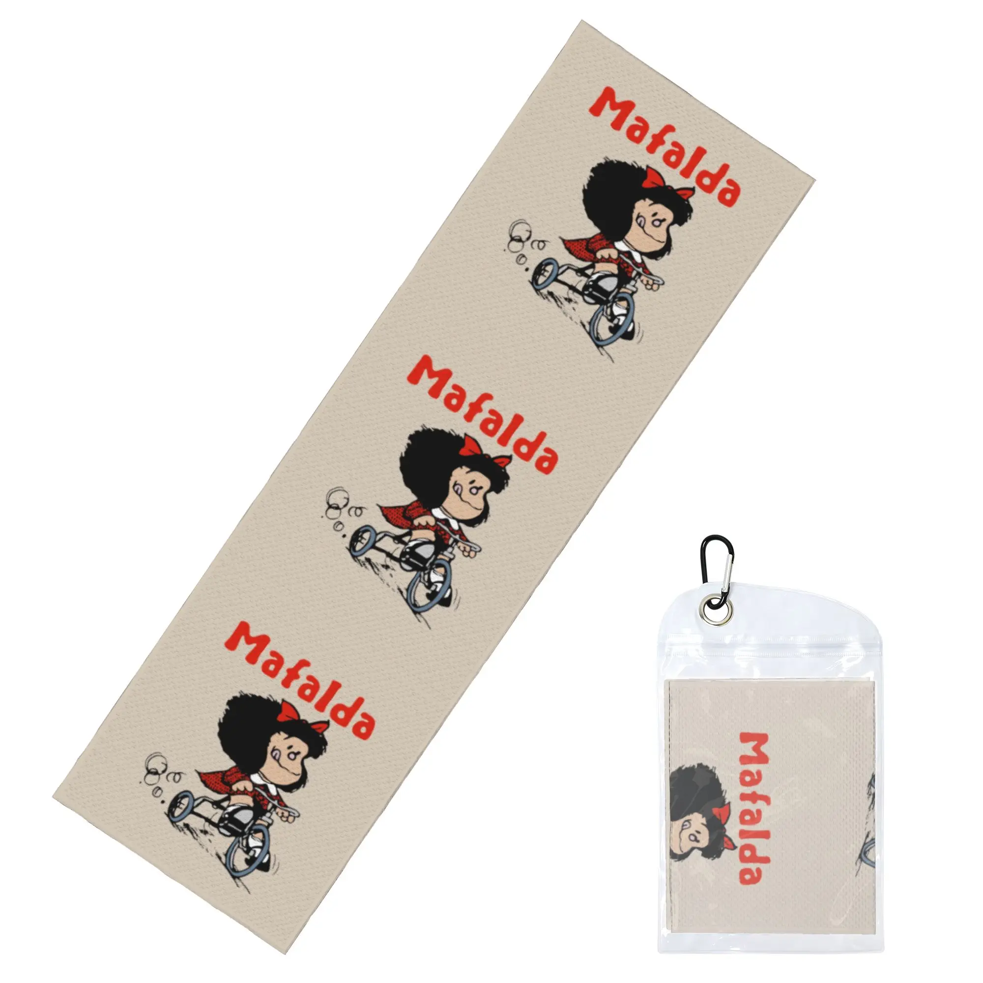 Mafalda Bicycle 3 Wheels Towel Quick Dry Quino Manga Cartoon Super Soft  Running Towels