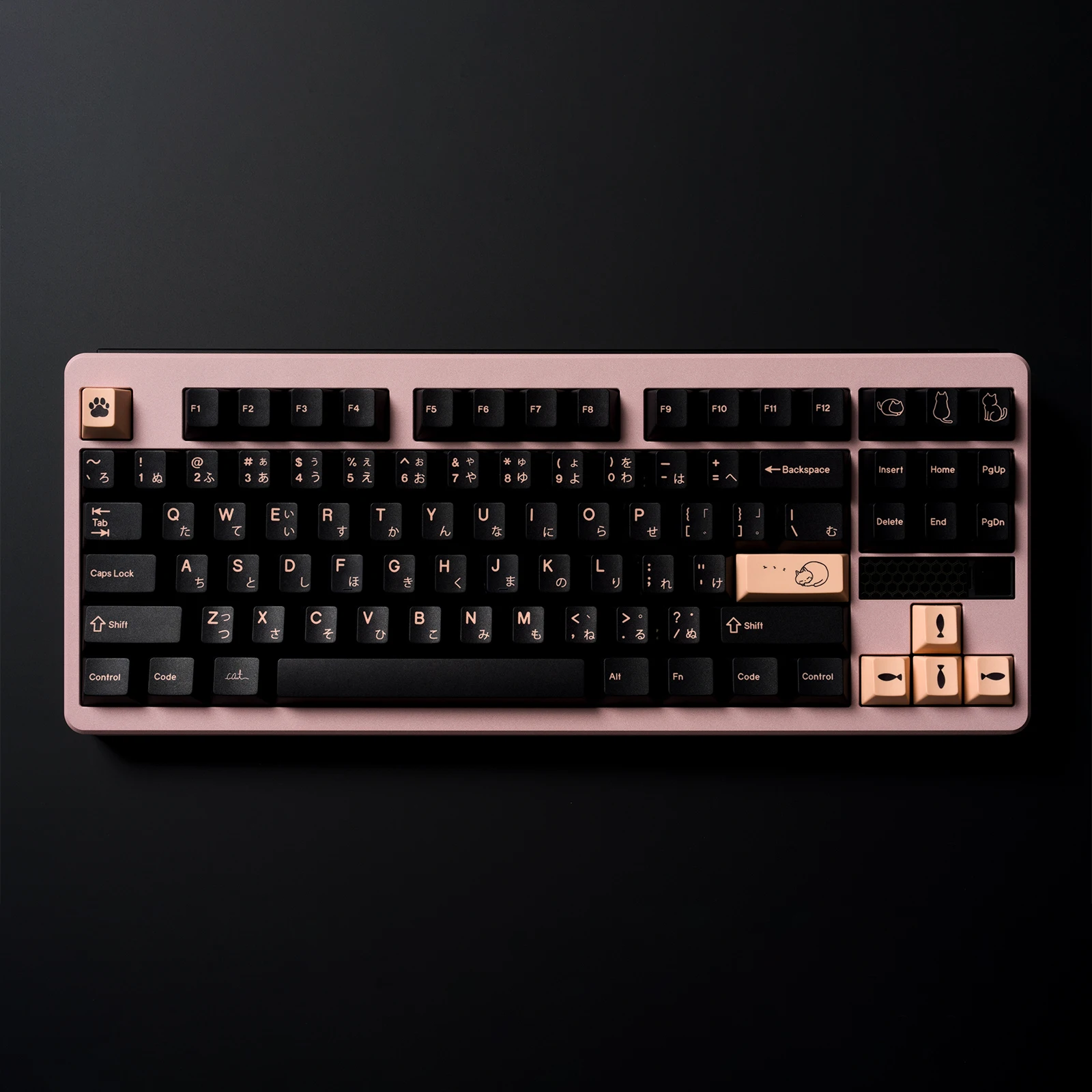 Cat PBT all-sub factory height 68 980 75 87 keycaps