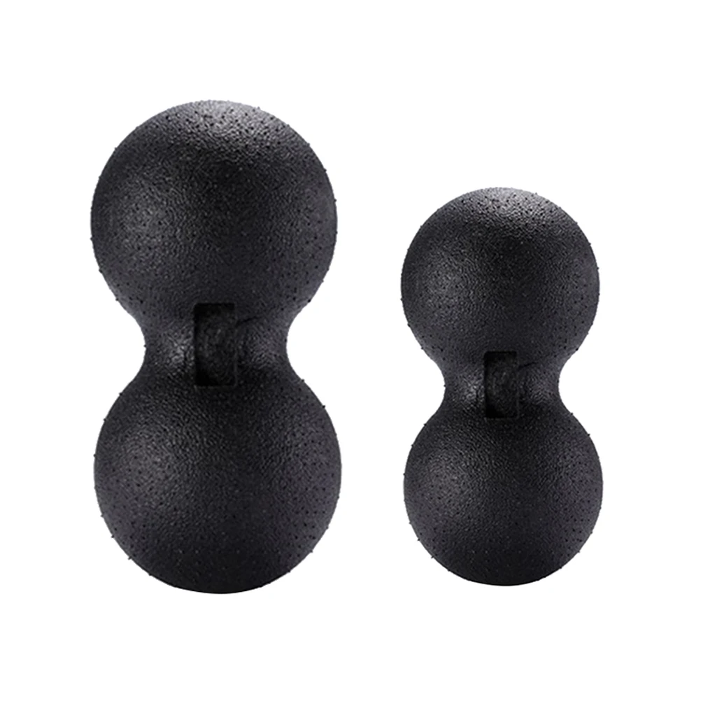 

2pcs Peanut Massage Ball Eco-Friendly Muscle Roller Spine Hip Tension Relief Physical Therapy Black
