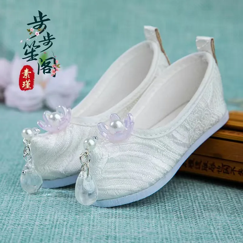 1/3 BJD shoes ancient costume style embroidered cloth shoes 60cm doll shoes free shipping