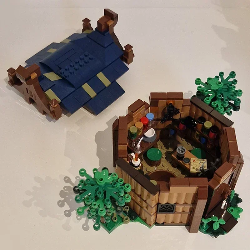 Castelo medieval modelo moc tijolos de construção fortaleza exploração tecnologia blocos modulares presentes brinquedos natal diy conjuntos montagem