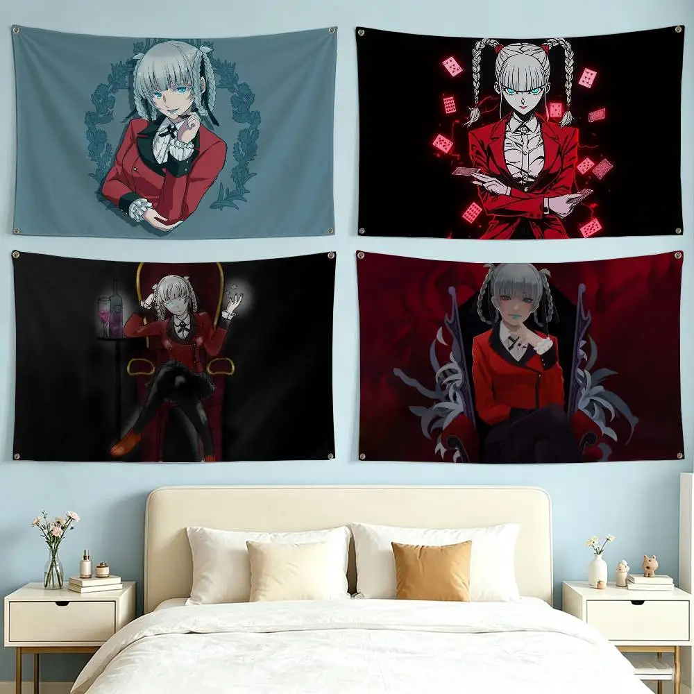 Anime k-Kakegurui K-Kirari Momobami  Flag Suitable For Party Club Outdoor Interior Wall Decoration Banner Fans Gift