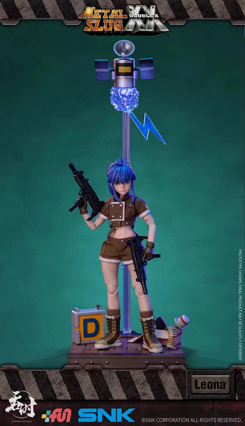 TUNSHI STUDIO METAL SLUG TS-012 1/12 Scale Female Soldier Leona 14.5cm Full Set Collectible Action Figure Model Doll - view 3