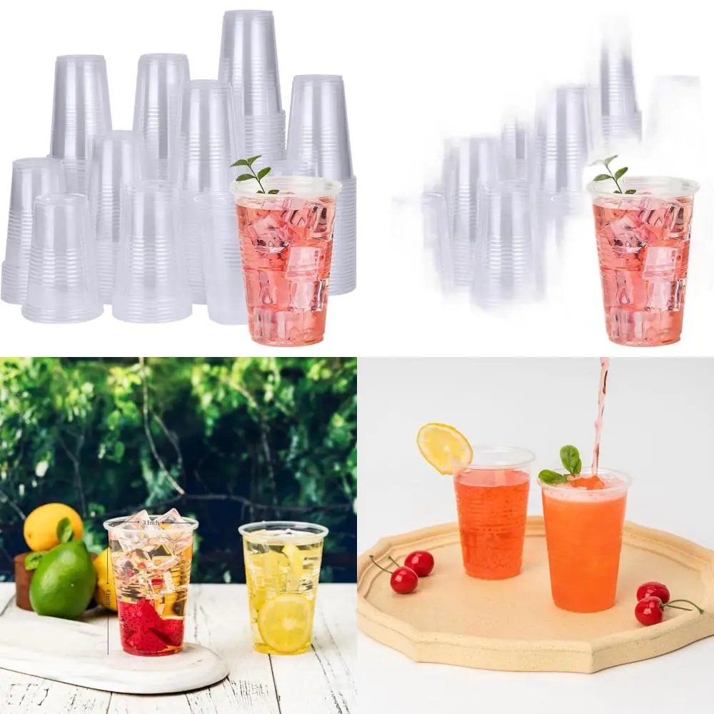 

9 oz, 2000-Count Clear Disposable Plastic Cups, Ideal for Special Events & Holidays