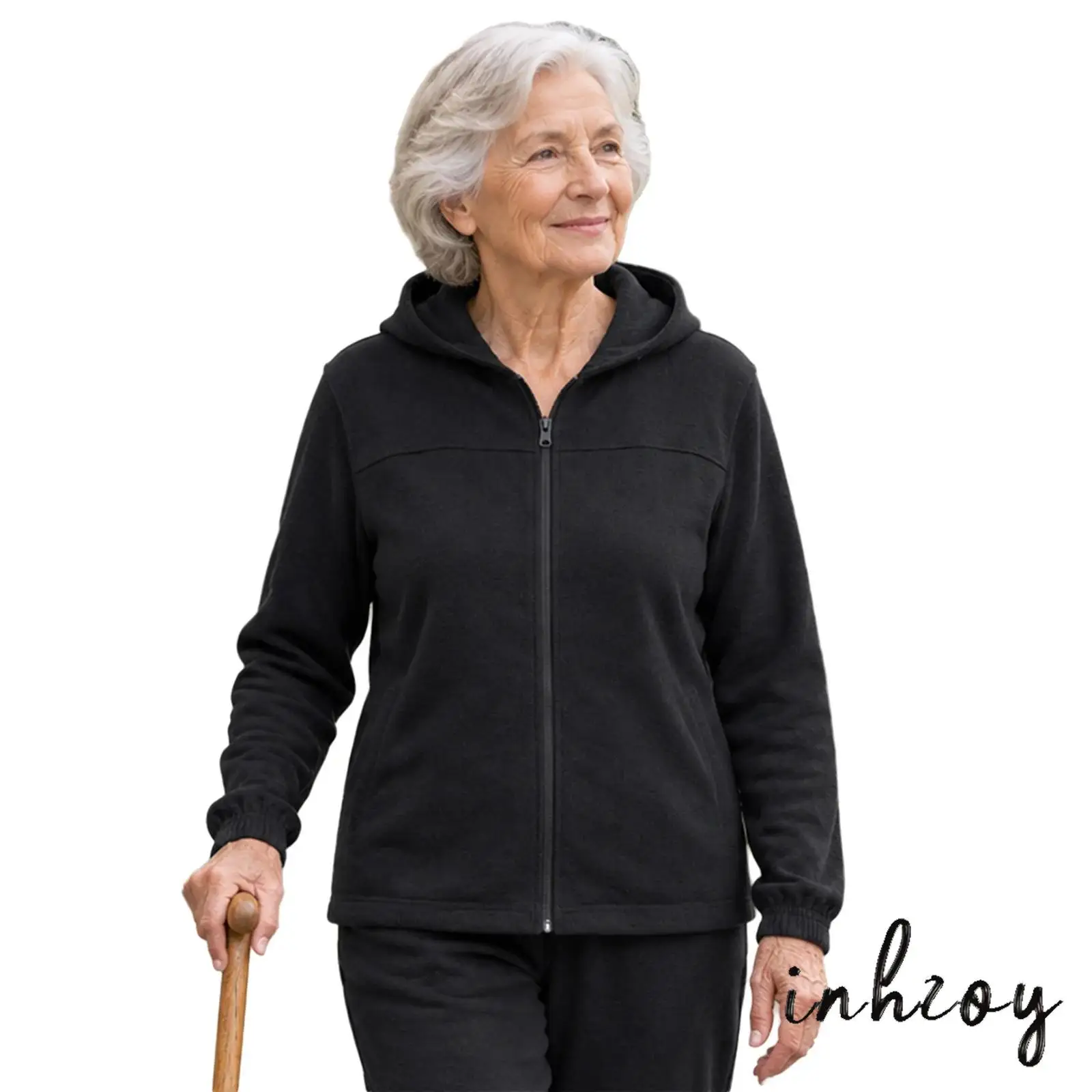 women-special-needs-clothing-outerwear-adaptive-knit-cardigan-front-zipper-long-sleeve-hooded-coat-for-assisted-dressing-elderly
