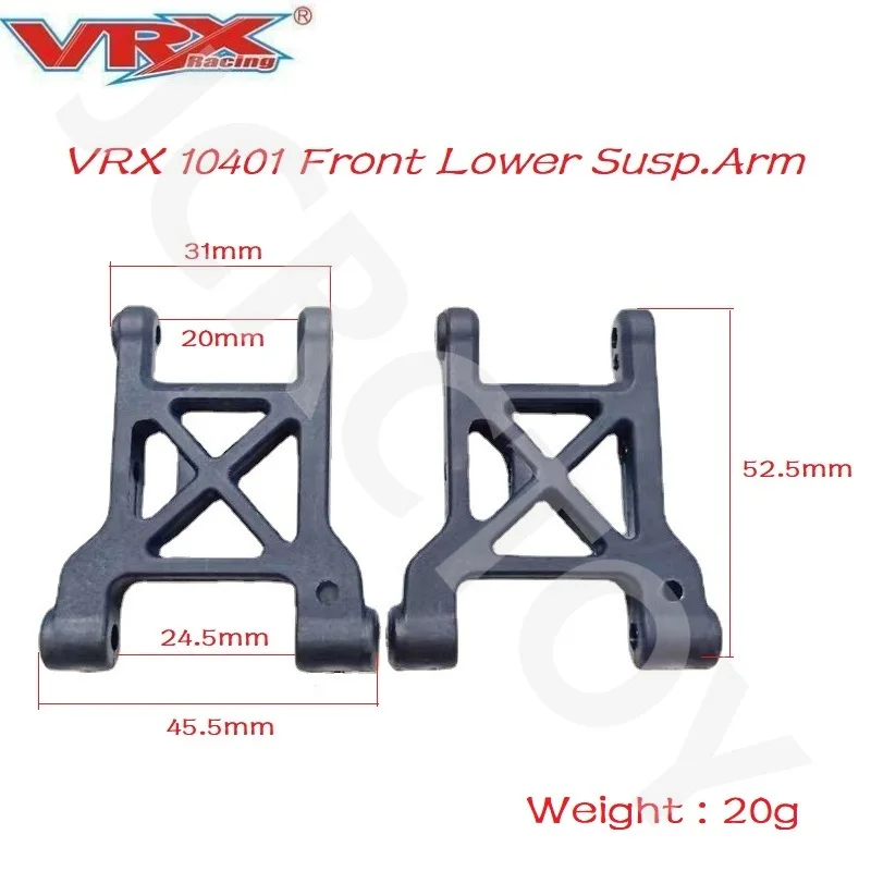 RC Plastic 10401 Front Lower Susp.Arm /10402 Rear Lower Susp.Arm For 1/10 VRX Racing RH1003 RH1004 RH1025 RH1026 Electric Car