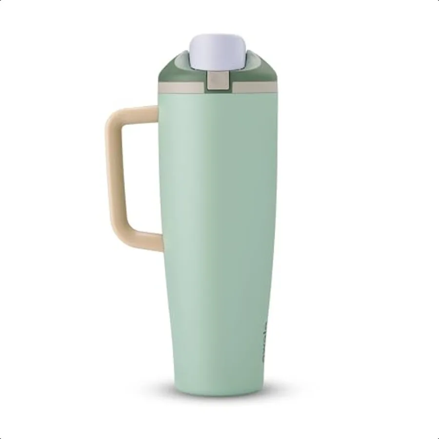 

FreeSip Tumbler Stainl Steel 40oz. Green Eucalyptus