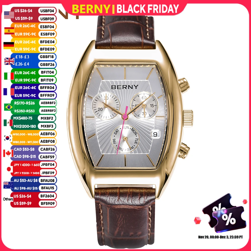 berny-men's-watch-classic-tonneau-quartz-chronograph-watches-for-men-multifunction-dial-vintage-business-dress-wristwatch