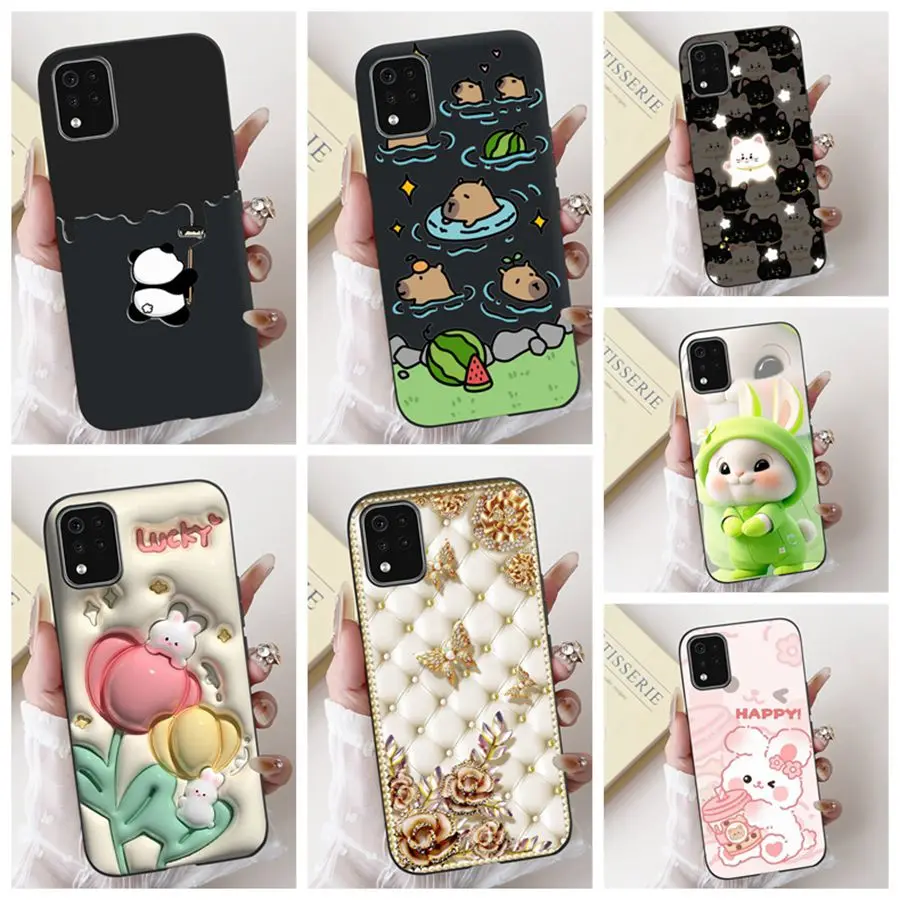 Para LG K42 Funda LMK420 nuevo estilo Funda suave de silicona protectora contraportada completa para LG K42 K52 K62 K 42 Bumber Shell Funda 6,6''