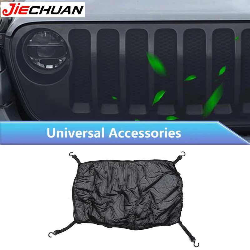 

JIECHUAN Universal Accessories Car Front Insect Proof Mesh Net For Jeep Wrangler For Ford Bronco For Suzuki Jimny For Chevrolet