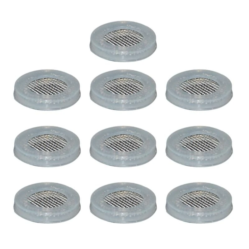 581E 10 Pcs Flat Washer With Filter Net Screen Hose Washer Filter Shower Head Washer