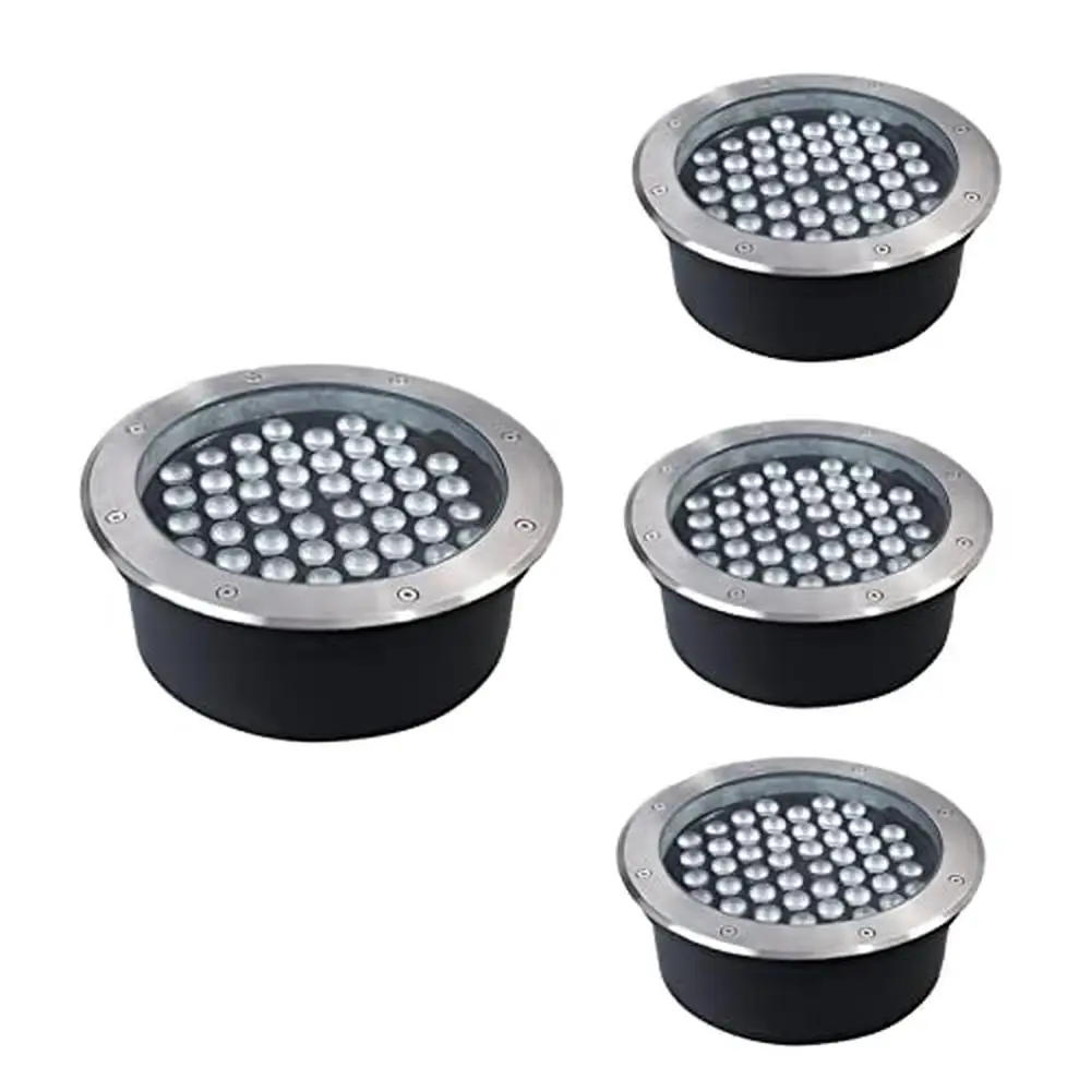 

Outdoor LED Pathway Lights 4 Pack Waterproof In Ground Landscape Lighting Kit IP65 Underground Deck Lamp