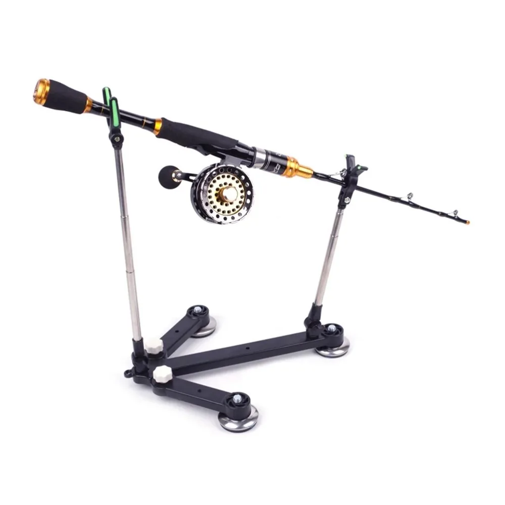 

Портативная складная подставка для удочек из нержавеющей стали, регулируемая стойка для удочек, держатель для удочек для рыбалки на открытом воздухе