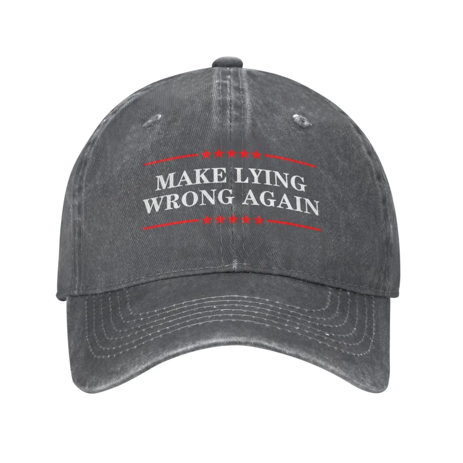 Resist Racism Anti-Trump Women Baseball Hats Make Lying Wrong Again Workout Cap for Men Sport Hats