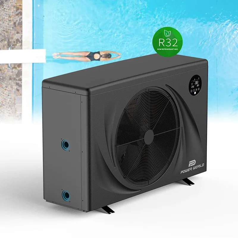 High Efficiency Electric Air Source Heat Pump Water Heater (10-16KW) Tankless For Swimming Pools