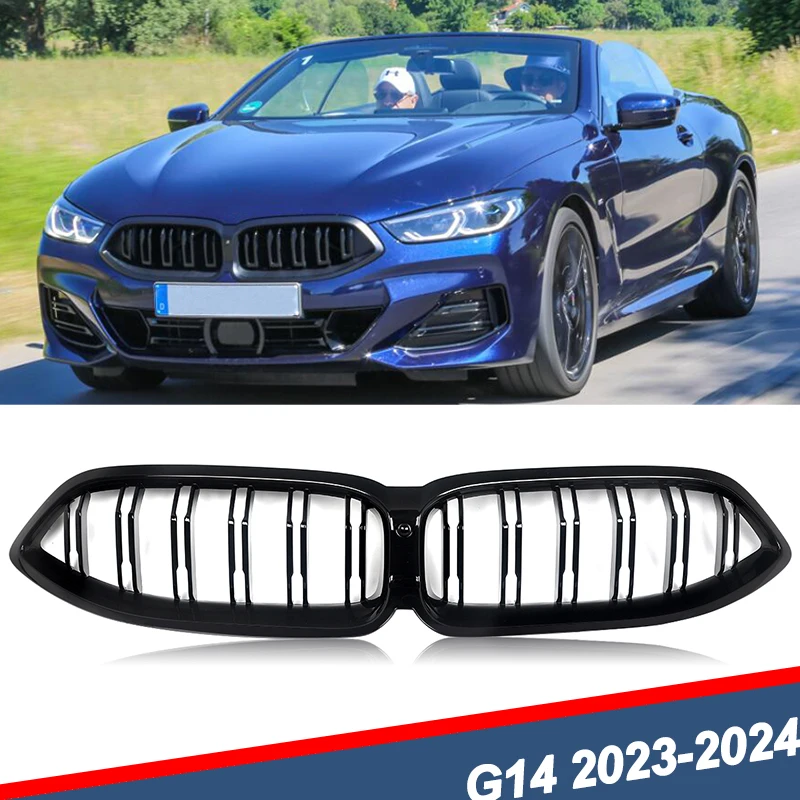 

Передняя решетка почек с отверстием для камеры для BMW 8 серии G14 G15 G16 840i M850i M8 2023 2024, бампер, центральная решетка, сетка Magickit