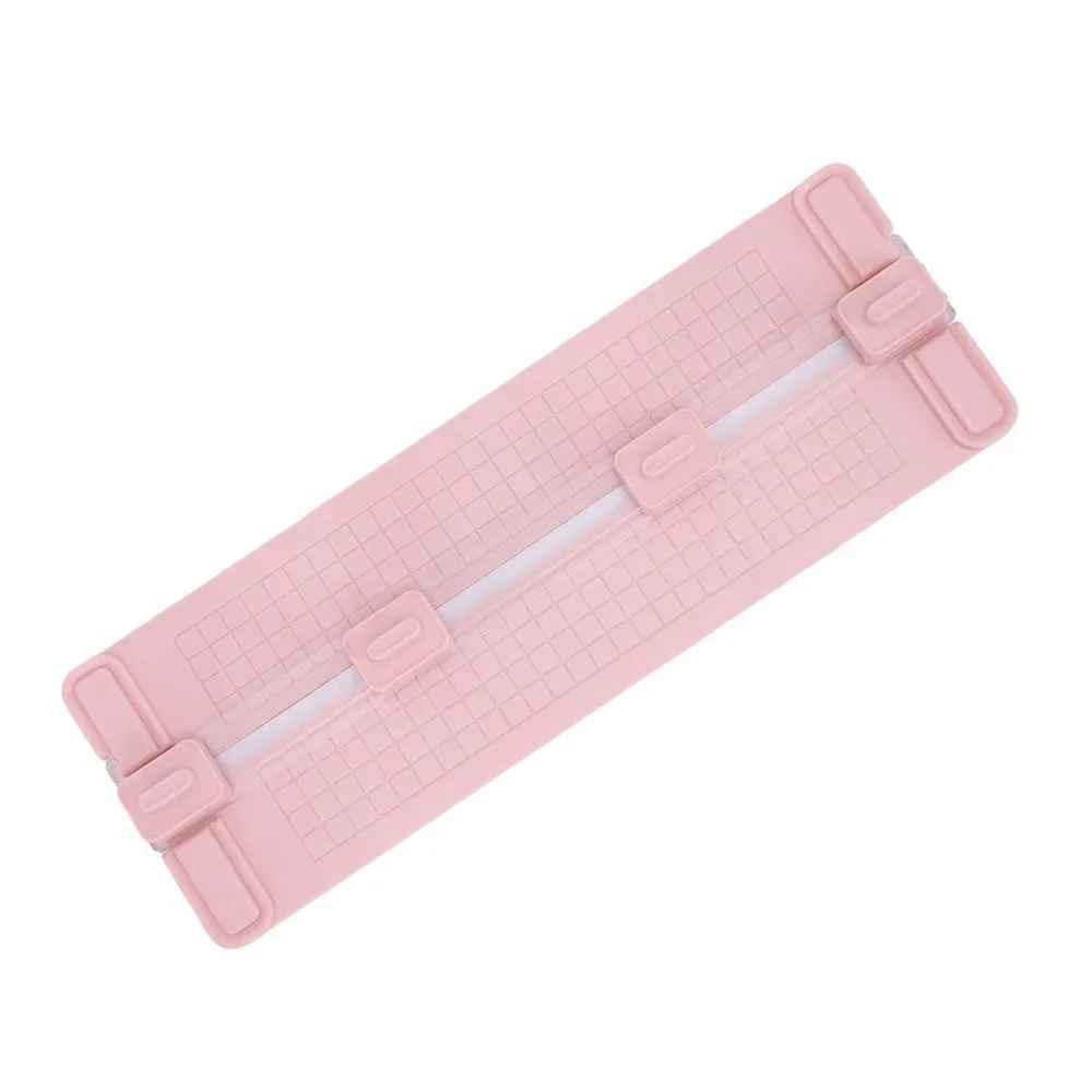 Safe ABS Paper Cutter Multi Function 4 in 1 Scrapbooking Tool Practical Wave Straight Dotted Lines Paper Trimmer Card Making