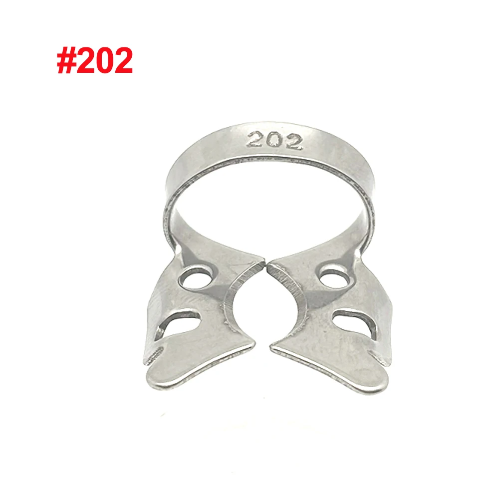 

1Pcs Dental Rubber Dam Clamps Stainless Steel Endodontic Restorative Barrier Clips Dentistry Orthodontic Material 50 Size