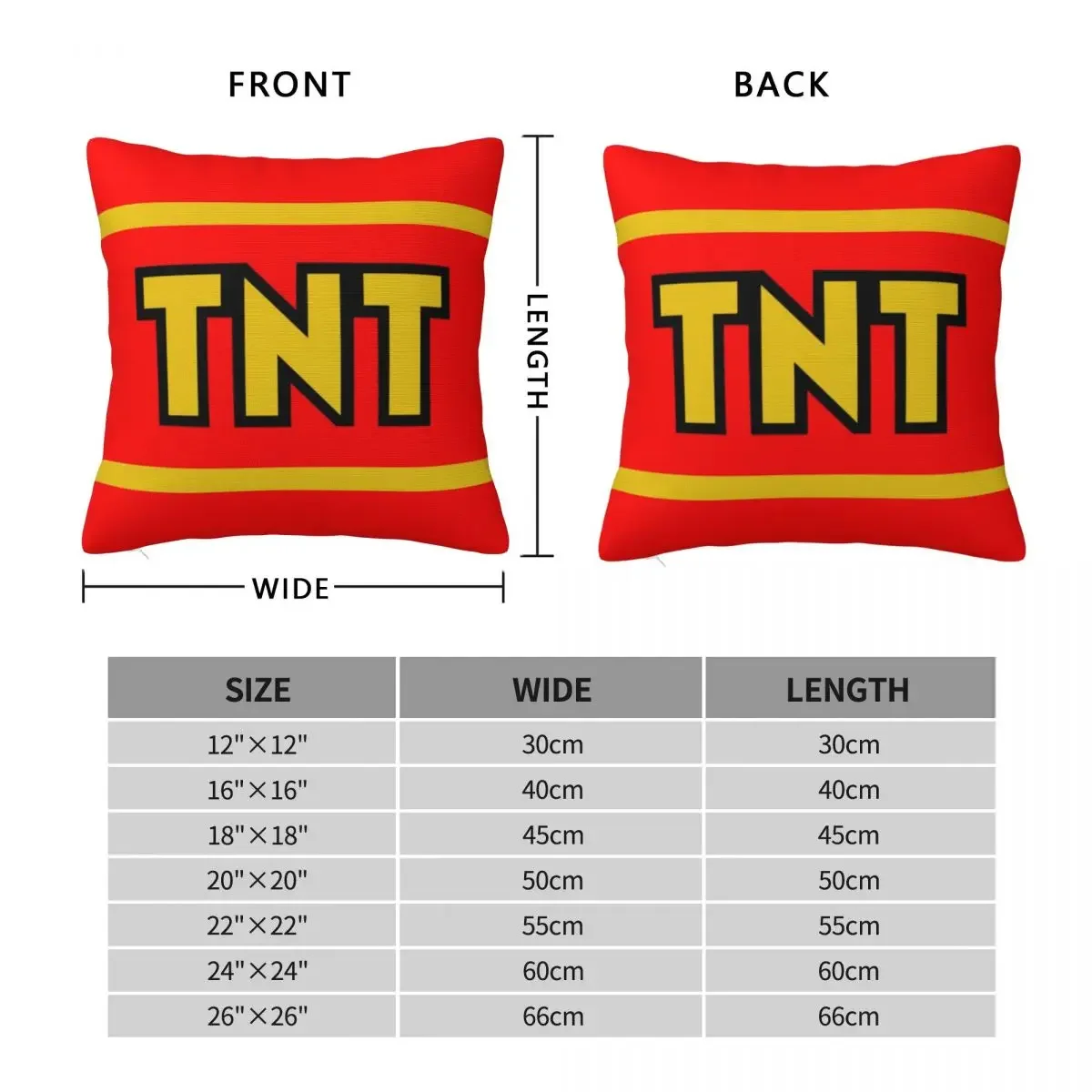 Pillow Cover Crash Bandicoot Pattern Cushion Cover Tnt Crate Red Fashion Pillow Case For Wedding Party Home Decor Pillowcases