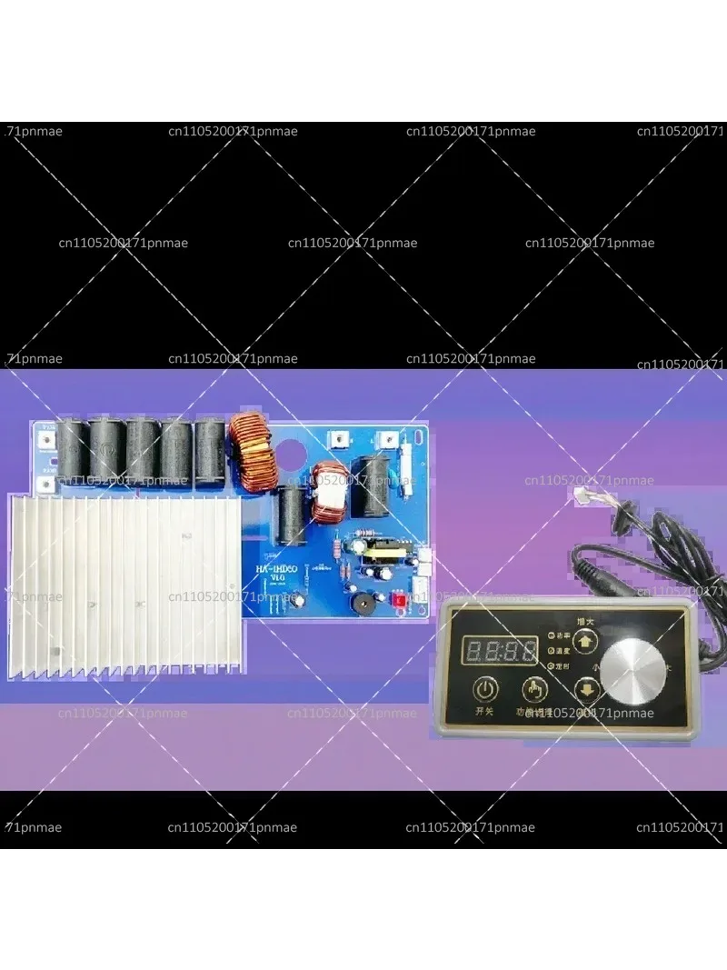 Induction Cooker Control Board 5000W, Embedded Motherboard Module for Flat & Concave Commercial Cooktop