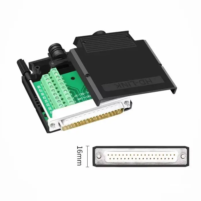 D-SUB 37Pin DB37 Male/Female Connector Adapter Board Soldering-free Terminal Block DB37-Pin Connectors