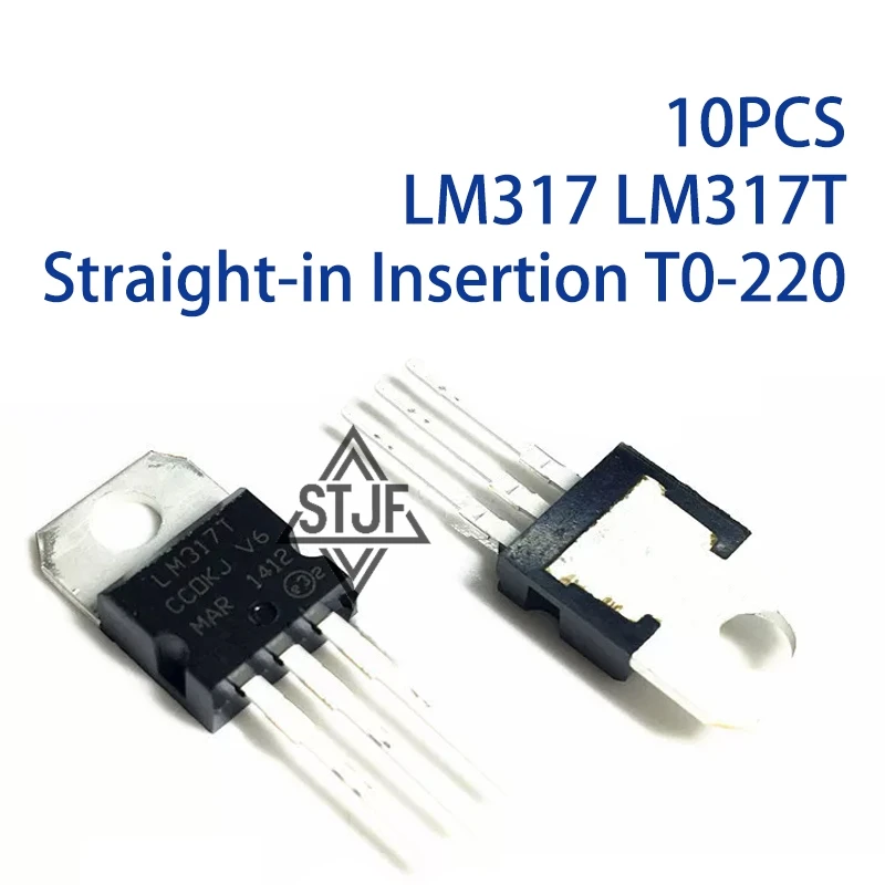 10PCS LM317 LM317T Straight-in Insertion T0-220
