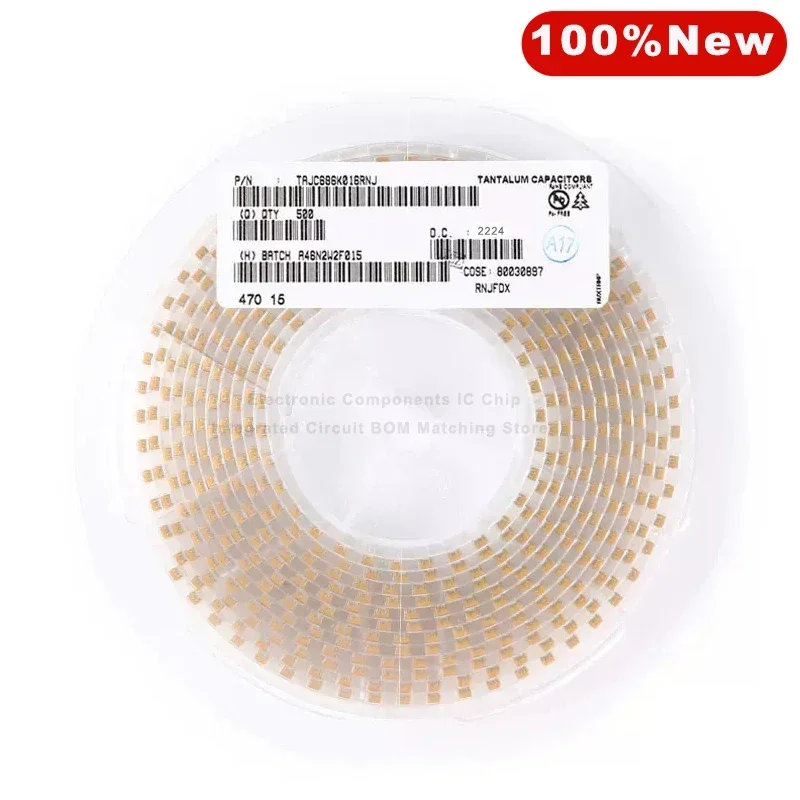 

25PCS 330uF 6.3V 10V 7343 Type D SMD Tantalum capacitor TAJD337K006RNJ TAJD337K010RNJ 337J 337A New Original