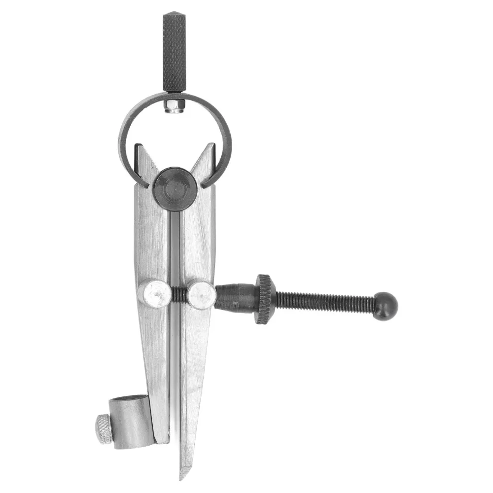 125mm Wing Divider High Hardness Pencil Holder Woodworking Compass Flat Leg Carbon Steel Spring Divider Caliper For Woodworking