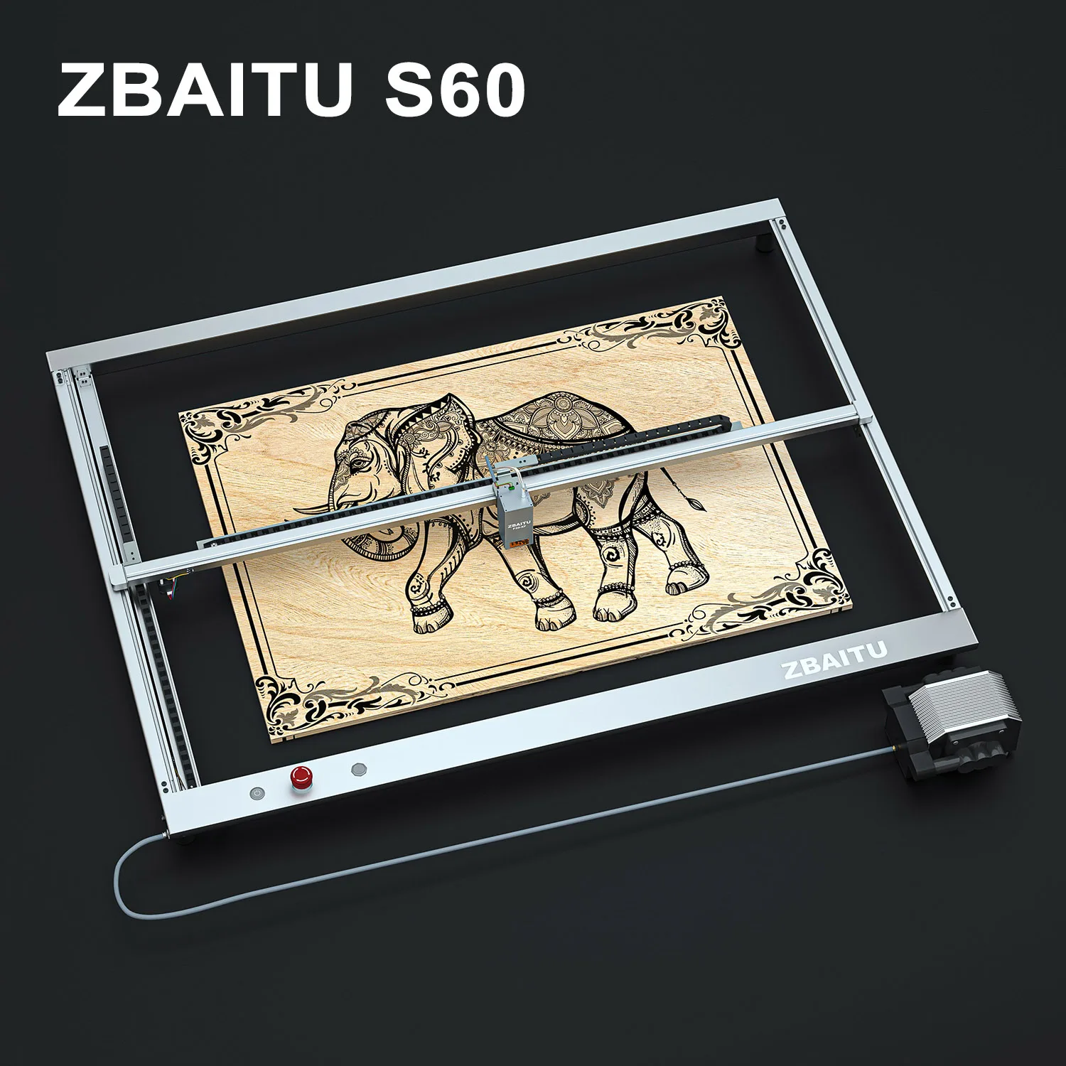 ZBAITU S60 20W/30W Laser Engraver With Wifi Offline APP Control 130W/160W 80X60CM Laser Head Air Pump CNC Wood Cutting Machine