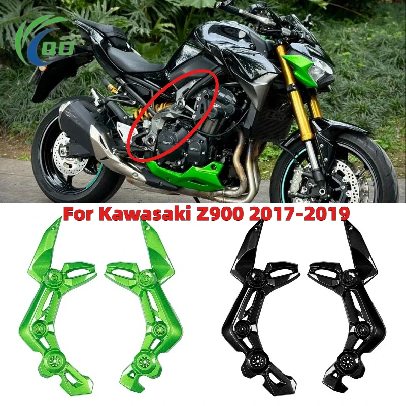 

New Fit for Kawasaki Z900 2017-2019 Motorcycle ABS Carbon Fiber Front Side Trim Frame Body Cover Panel Fairing Z 900 Accessories