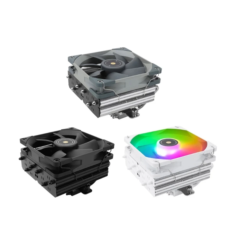 Down-pressure Radiator CPU Heat Sink Quiet Operate with 2000rpm Fan Speed Option CPU Cooling for Video Editors and Gamers