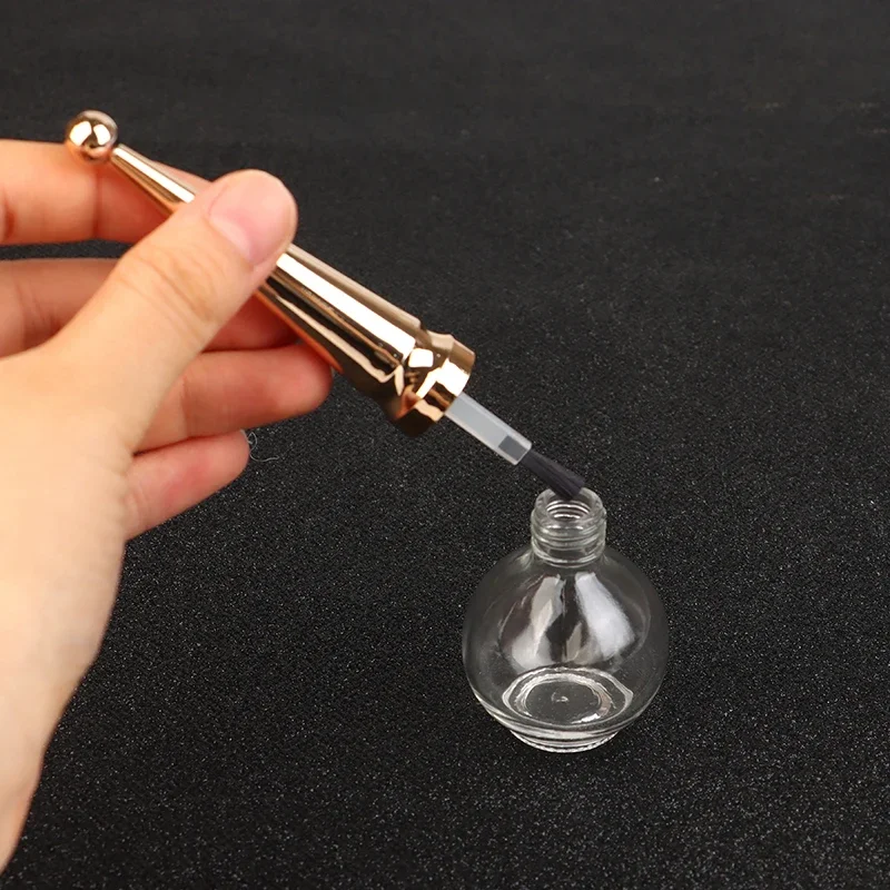 Botella vacía de Gel para uñas de 15ml con cepillo, botella de esmalte de uñas, botella de mezcla vacía de vidrio, contenedor de botella vacía de Gel para uñas