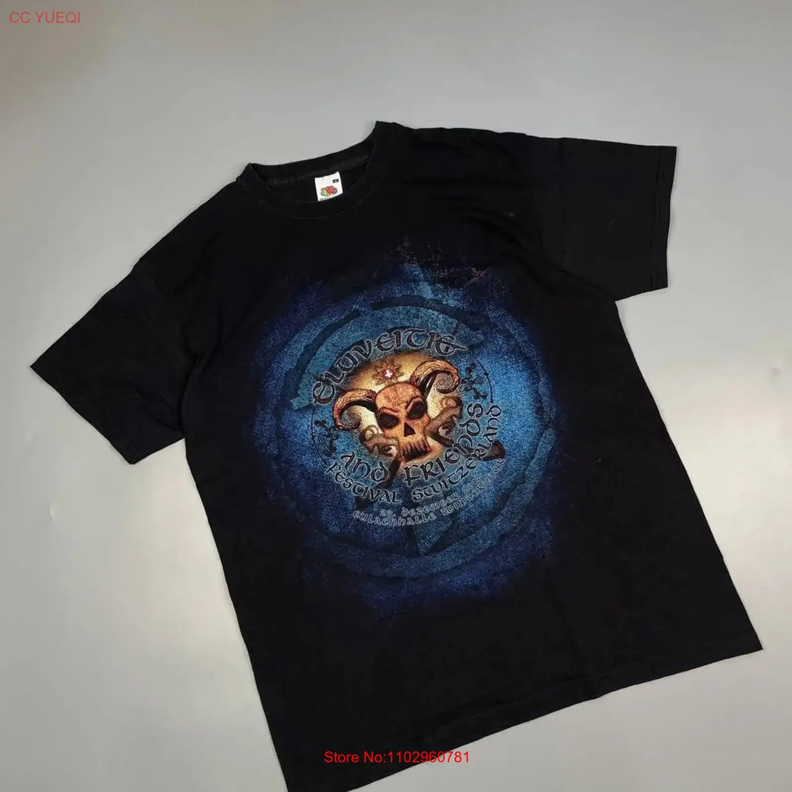 Camiseta Eluveitie e amigos do Festival de Música 2012, banda de folk metal, tamanho M, vintage, streetwear, para uso diário.