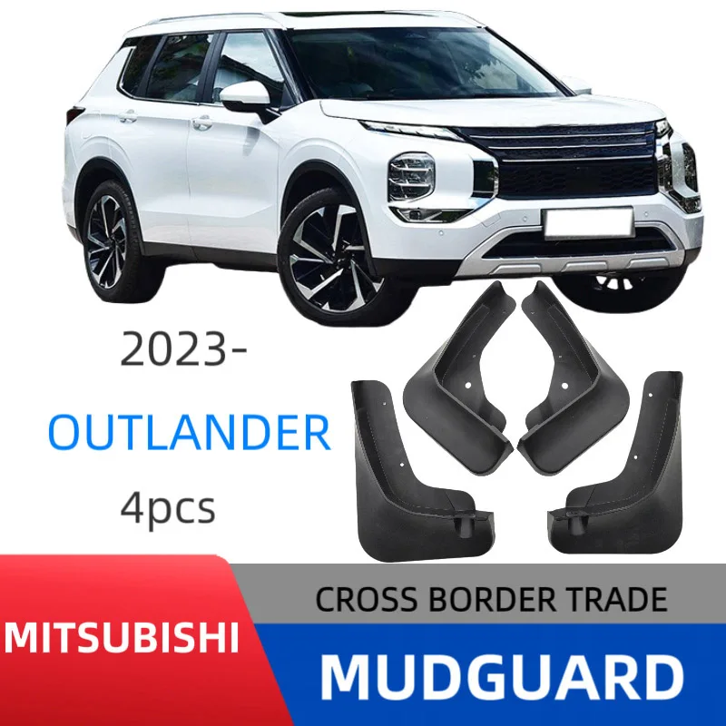 

4PCS For Mitsubishi Outlander 2023 Car Mudguards Cover Front and Rear Parts Splash Proof Cars Mud Flaps Wheel Guards Accessories