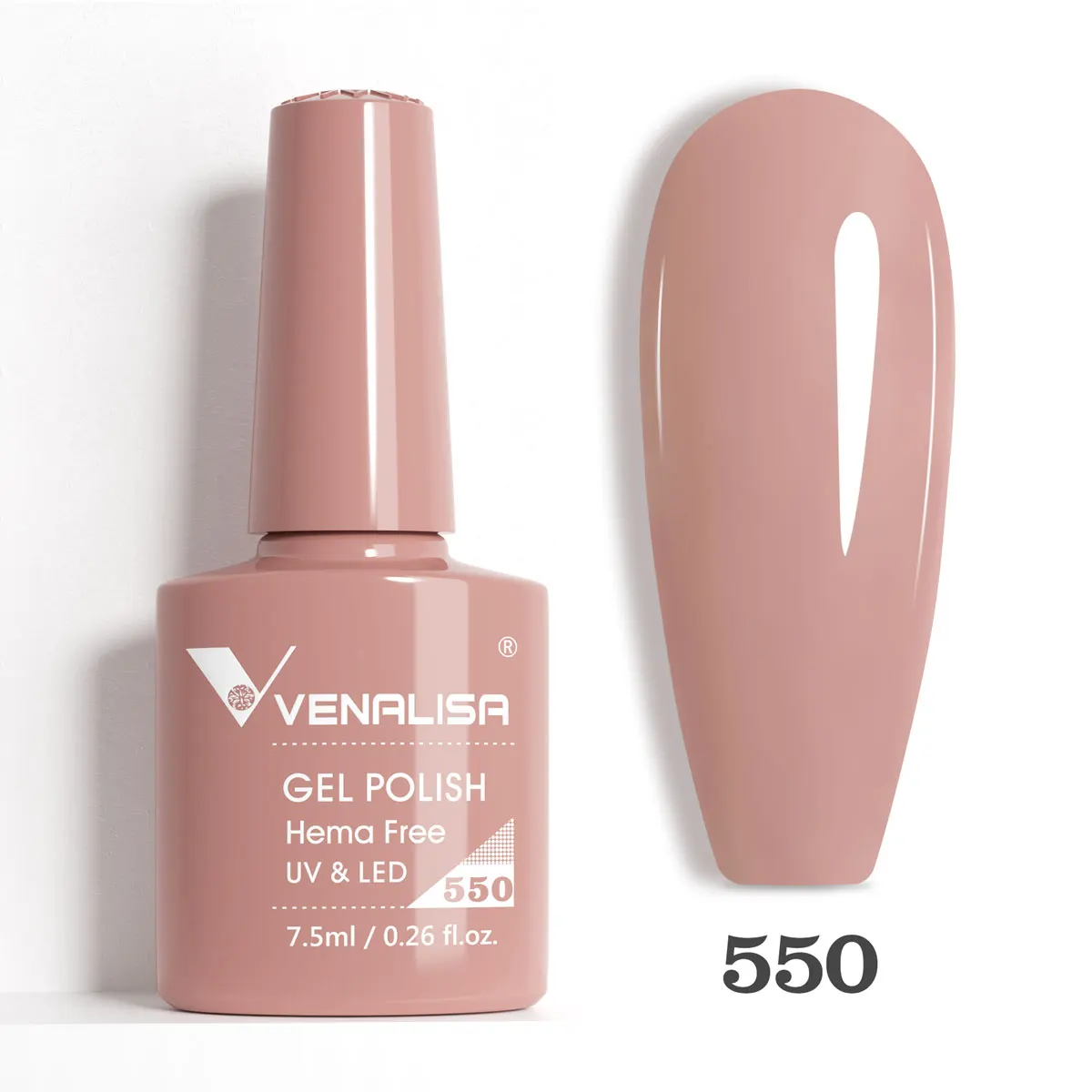 Venalisa HEMA TPO FREE Nagel-Gel-Nagellack, glitzernd, wunderschön, vollständige Abdeckung, Soak Off UV-LED, French Nail Jelly Pink Nude Collection