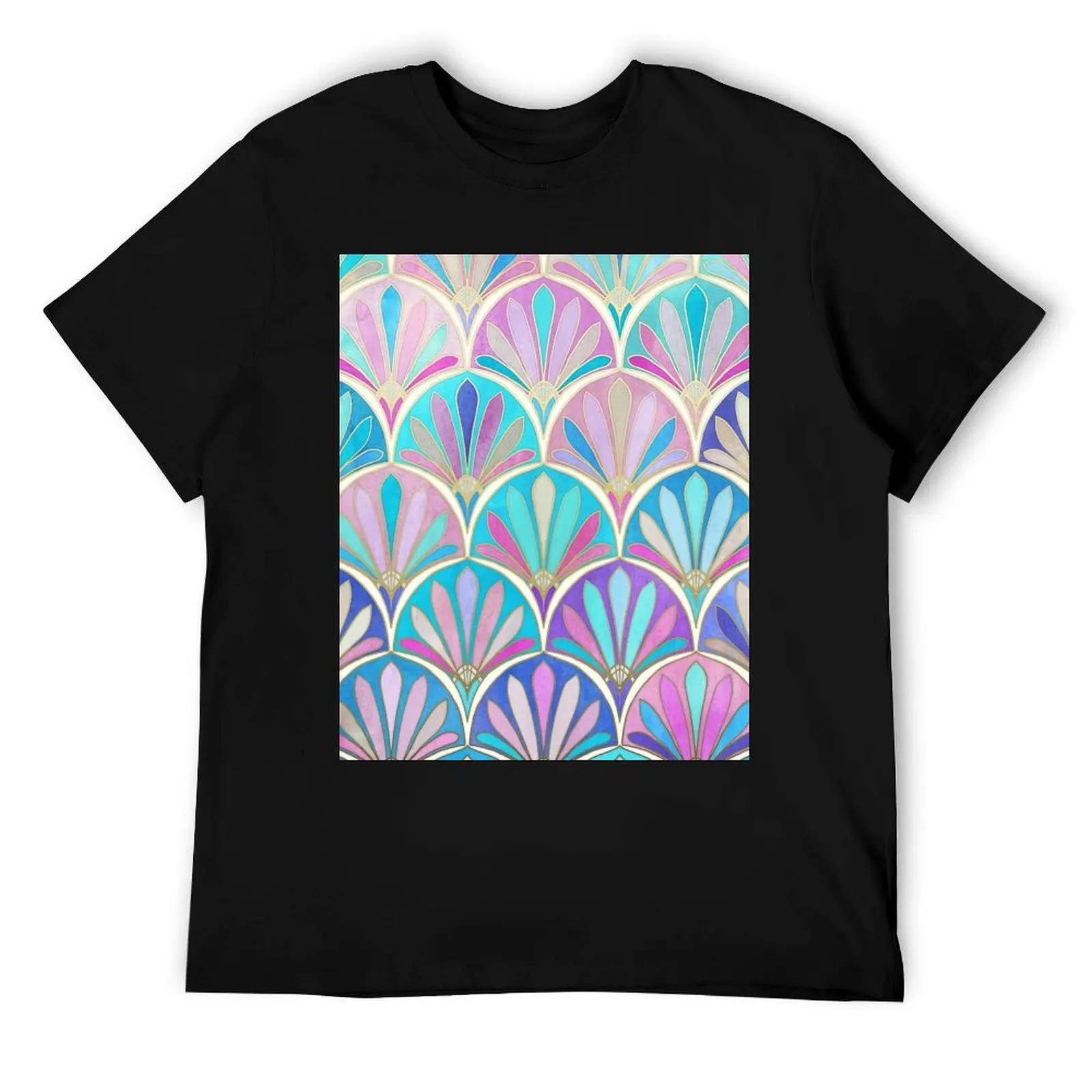 

Гламурная футболка с пастельным узором в стиле арт-деко, футболки с графическим рисунком для мужчин, мужская однотонная футболка для мужчин, футболка