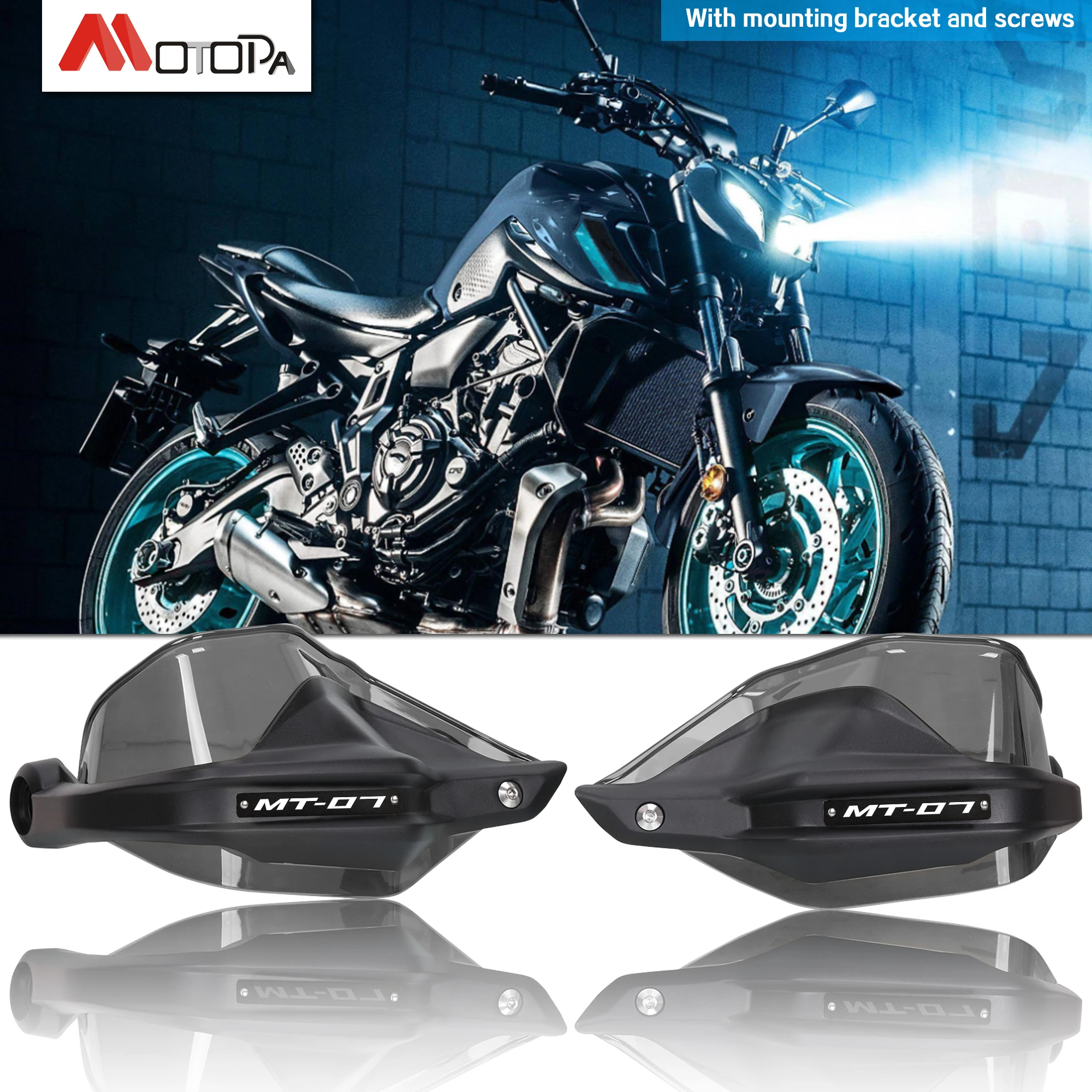 

For YAMAHA MT07 MT-07 2014-2025 Motorcycle Handguard Shield Hand Guard Protector Windshield for MT 07 Handlebar Handguard