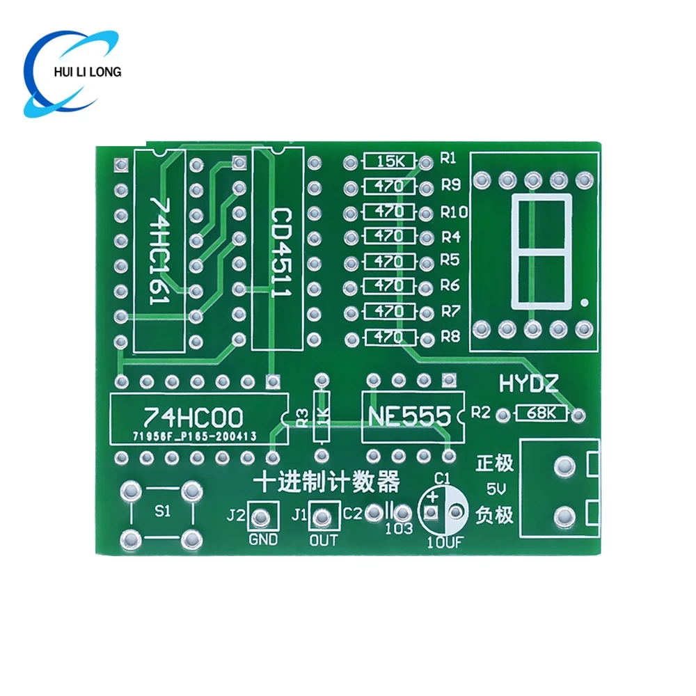 DY Kit عددين عداد عشري CD4518 عدة اثنين 2 بت Bigit التدريب عداد أجزاء 5 فولت مشروع إلكتروني بدلة التدريس