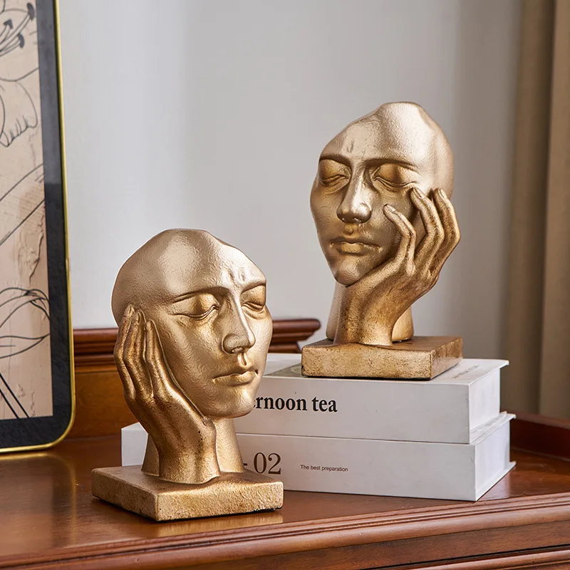 

Resin Crafts, Perfect for Office, Living Room, Study, and Desk Decoration, High-end, Small-scale, Facial Decoration