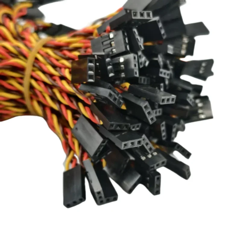 10 pieces of 10/15/20/30/50/100cm JR servo extension cable 30 core twisted wire high current anti-interference