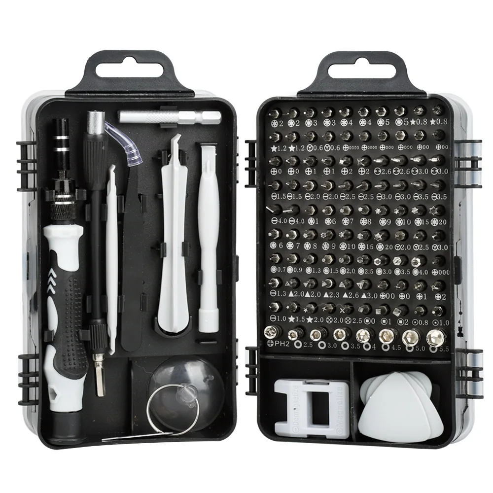 Precision 115 in 1 Insulated Screwdriver Set Magnetic Electronics Screwdriver Bit Set Screwdriver Tools Set