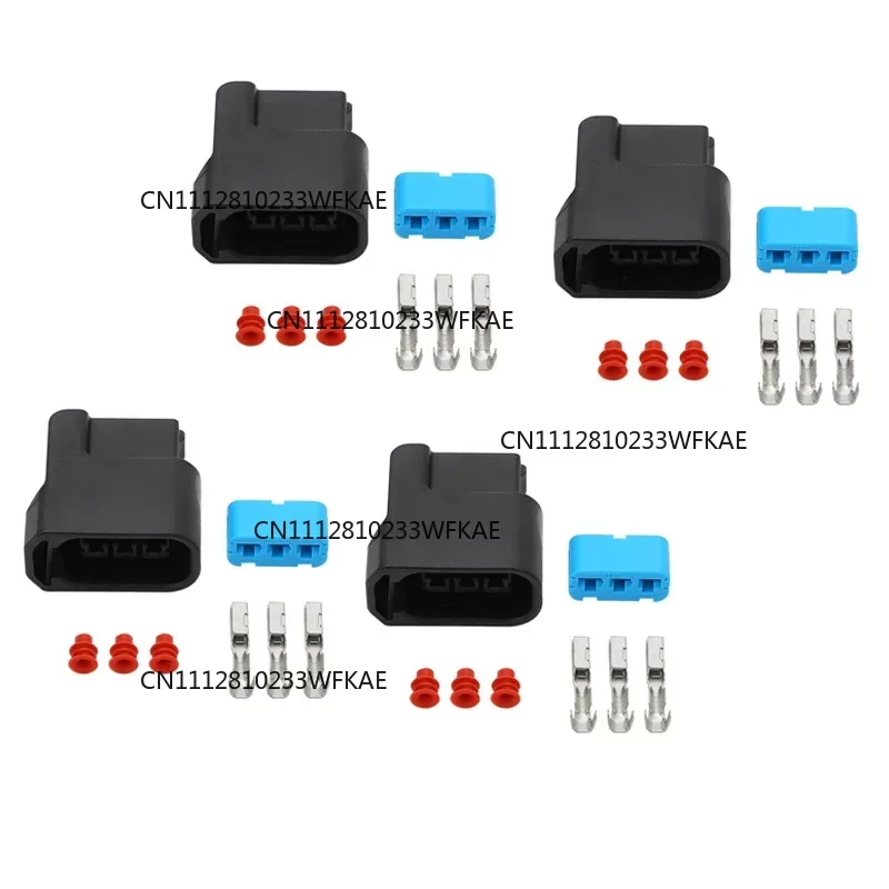 4 Set 3-Pin Ignition Coil Pack Connector Plug Housing Terminal Clip For Honda K-Series K20 K24 Engines TRC-7035a-2.0-21k
