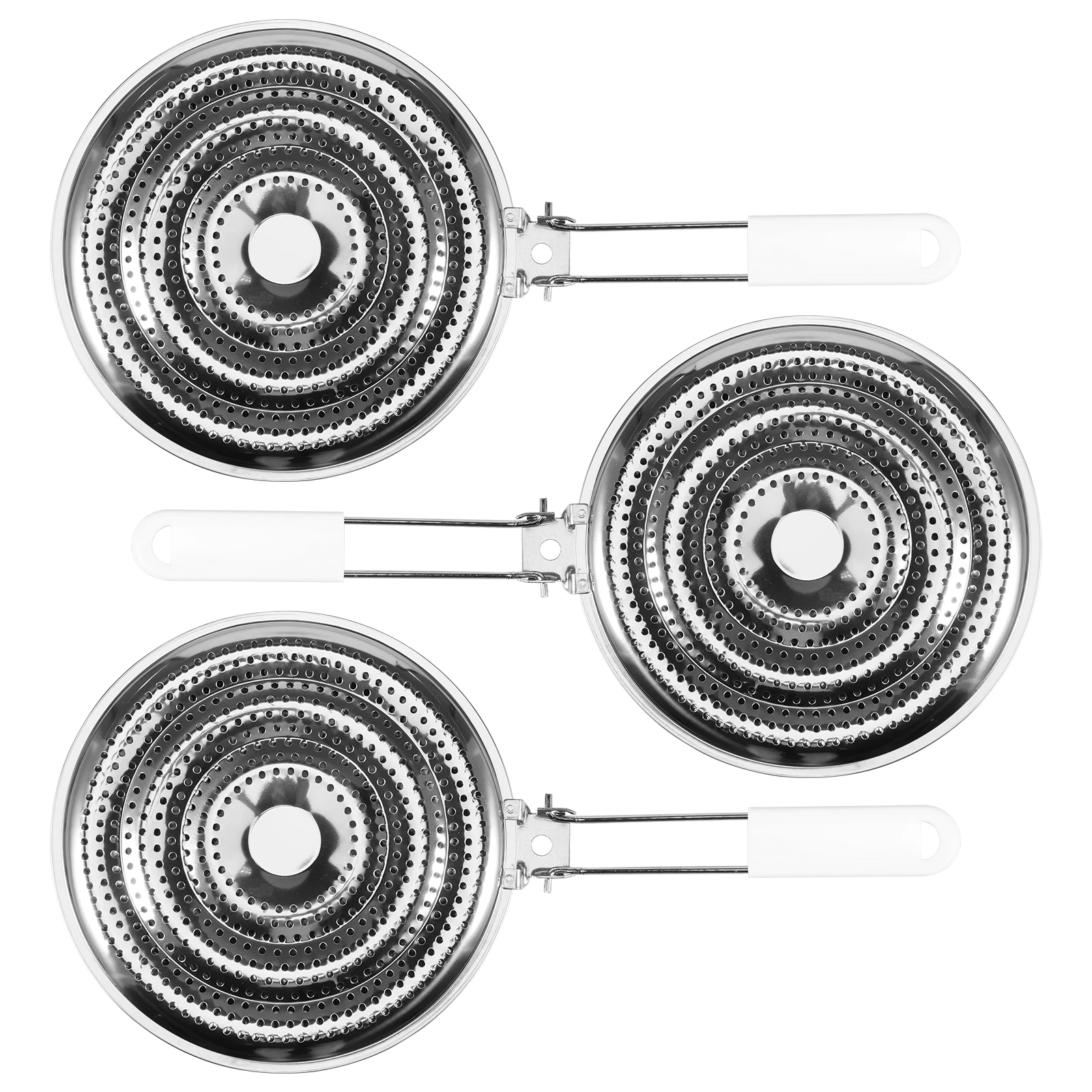 Stainless Steel Heat Diffuser with Handle Even Heat Flame Reducer Simmer Plate Flame Guard for Gas Top and Electric Stove