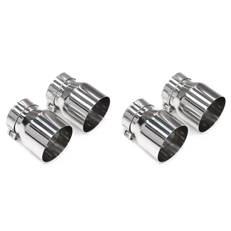 4Pcs Exhaust Tip Muffler Id60mm For BMW F22 F23 M235i M240i F20 F21 M135i M140i F30 F31 M335i M340i F32 F33 F36