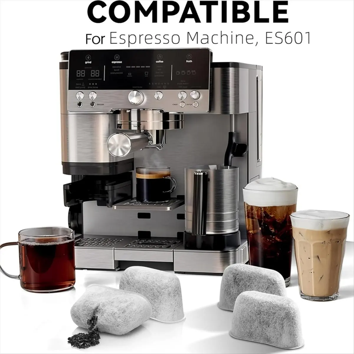 AA78 6 قطعة استبدال مرشحات المياه الفحمية ل ES601 ES701 ماكينة قهوة اسبريسو القهوة فلتر الكربون المنشط #2