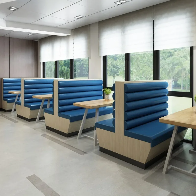 Catering furniture, solid wood card seat sofa, dining table and chairs, coffee shop western restaurant  Minimum order of 5