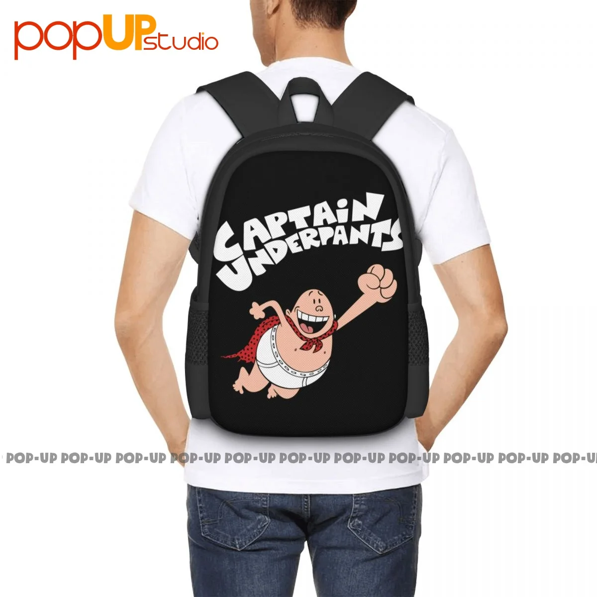 Captain Underpants-Books Dav Pilkey World Book Day Backpack Large Capacity School Schoolbag Personalised Multi-function