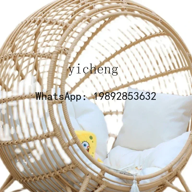 rattan chair round outdoor rattan bed bird's nest bed creative bed balcony recliner courtyard